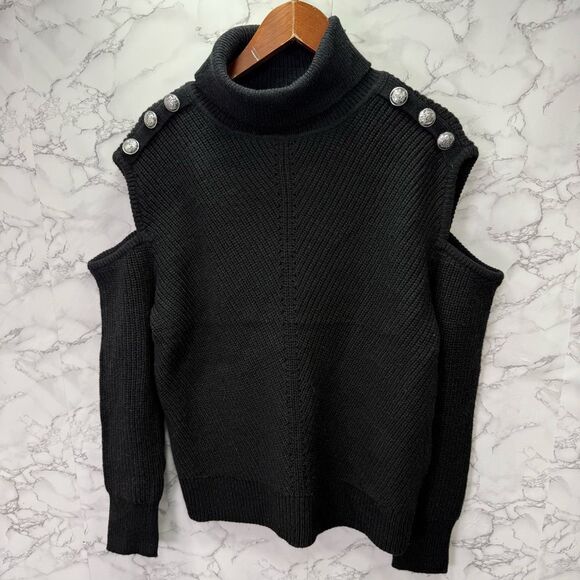 INC International Concepts Women’s Cold Shoulder Sweater sz M Chunky NEW # G825 - Picture 5 of 8